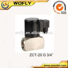 Electroválvula de acero inoxidable 2/2 vías 110v ac